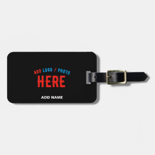 ETIQUETA PARA MALETAS PERSONALIZABLE MODERNO ESTILO NEGRO VERIFICADO MAR