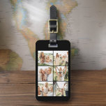 Etiqueta Para Maletas Personalizado 6 Foto Instagram personalizada<br><div class="desc">Viaje con estilo con esta etiqueta personalizado para equipaje de 6 fotos, perfecta para mostrar sus recuerdos favoritos. Personalízalo con hasta seis de tus preciadas fotos y tu nombre, creando un accesorio funcional pero significativo. Hecho a partir de materiales duraderos, la etiqueta garantiza que sus bolsas sean fácilmente identificables y...</div>