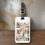 Etiqueta Para Maletas Personalizado 6 Foto personalizada<br><div class="desc">Viaje con estilo con esta etiqueta personalizado para equipaje de 6 fotos, perfecta para mostrar sus recuerdos favoritos. Personalízalo con hasta seis de tus preciadas fotos y tu nombre, creando un accesorio funcional pero significativo. Hecho a partir de materiales duraderos, la etiqueta garantiza que sus bolsas sean fácilmente identificables y...</div>
