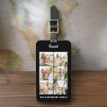 Etiqueta Para Maletas Personalizado 6 Nombre de foto Instagram<br><div class="desc">Viaje con estilo con esta etiqueta personalizado para equipaje de 6 fotos, perfecta para mostrar sus recuerdos favoritos. Personalízalo con hasta seis de tus preciadas fotos y tu nombre, creando un accesorio funcional pero significativo. Hecho a partir de materiales duraderos, la etiqueta garantiza que sus bolsas sean fácilmente identificables y...</div>