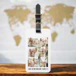 Etiqueta Para Maletas Personalizado 6 Nombre de la foto<br><div class="desc">Viaje con estilo con esta etiqueta personalizado para equipaje de 6 fotos, perfecta para mostrar sus recuerdos favoritos. Personalízalo con hasta seis de tus preciadas fotos y tu nombre, creando un accesorio funcional pero significativo. Hecho a partir de materiales duraderos, la etiqueta garantiza que sus bolsas sean fácilmente identificables y...</div>