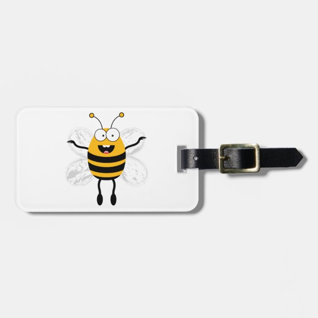 Etiqueta Para Maletas Personalizado Bee (Frente Horizontal)