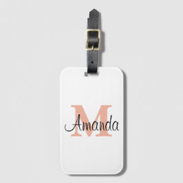 Etiqueta Para Maletas Personalizado Bridesmaid Giaje Monograma Minimalis