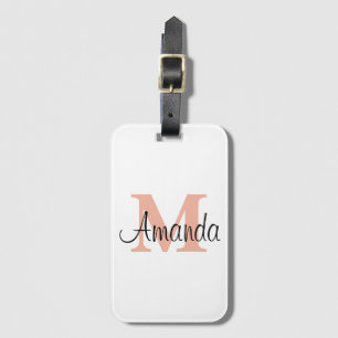 Etiqueta Para Maletas Personalizado Bridesmaid Giaje Monograma Minimalis