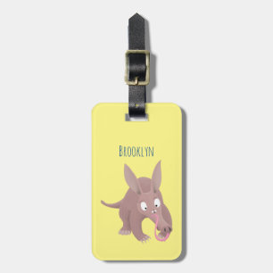 Etiqueta Para Maletas Personalizado de aardvark gracioso