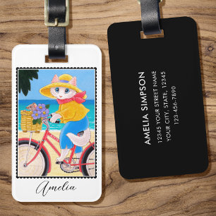 Etiqueta Para Maletas Personalizado de bicicletas de los mejores amigos 