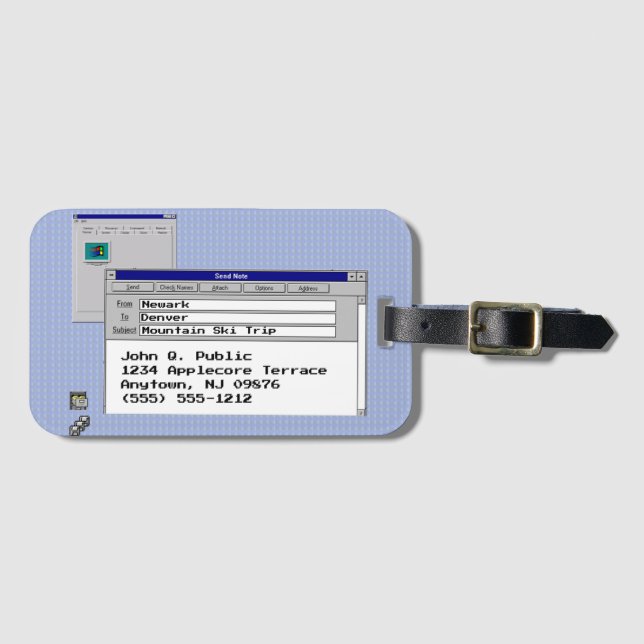 Etiqueta Para Maletas Personalizado de cumpleaños feliz tema del equipo  (Anverso horizontal)