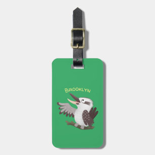 Etiqueta Para Maletas Personalizado de kookaburra gracioso