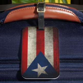 Etiqueta Para Maletas Personalizado de la bandera de Puerto Rico