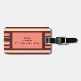 Etiqueta Para Maletas Personalizado de la bolsa de viaje coral rosado a 