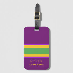 Etiqueta Para Maletas Personalizado de Mardi Gras