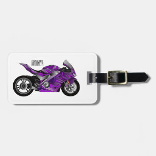 Etiqueta Para Maletas Personalizado de motocicleta Purple