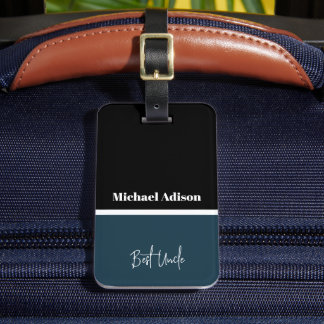 Etiqueta Para Maletas Personalizado de nombres guión especial elegante m