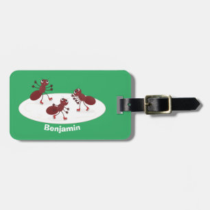 Etiqueta Para Maletas Personalizado de patinaje sobre hielo de hormigas 