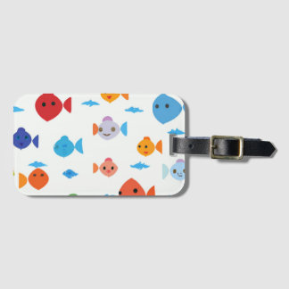 Etiqueta Para Maletas personalizado de peces divertidos