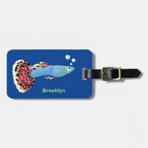 Etiqueta Para Maletas Personalizado de peces tropicales adormilados