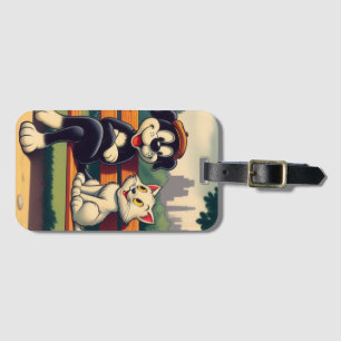 Etiqueta Para Maletas Personalizado de perros/gatos de origen animal