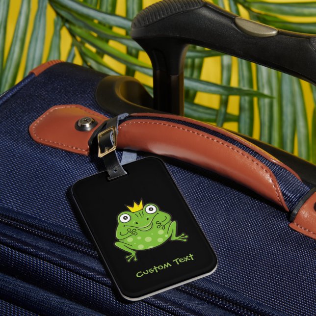 Etiqueta Para Maletas Personalizado de ranas (Anverso In situ 1)