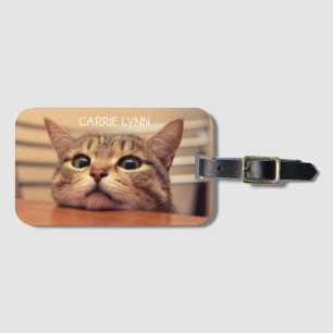 Etiqueta Para Maletas Personalizado de un gato kitano