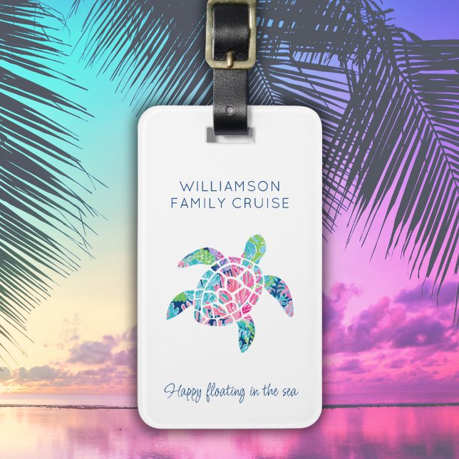 Etiqueta Para Maletas Personalizado de vacaciones de crucero familiar co (Subido por el creador)