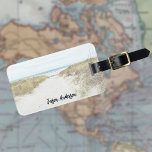 Etiqueta Para Maletas Personalizado de vacaciones de viaje fotográfico<br><div class="desc">Añade una de tus fotos favoritas. Con una superposición de fotos en blanco. Personalice y agregue su nombre e información de contacto.</div>