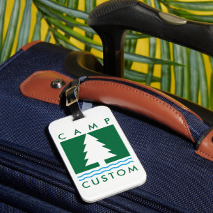 Etiqueta Para Maletas Personalizado del campamento