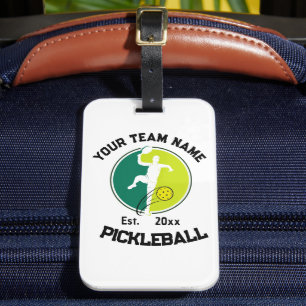 Etiqueta Para Maletas Personalizado del jugador del equipo del White Pic