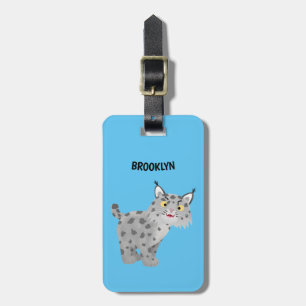 Etiqueta Para Maletas Personalizado del lince del bobcat medio