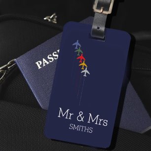 Etiqueta Para Maletas Personalizado el viaje de Sr. y Sra.