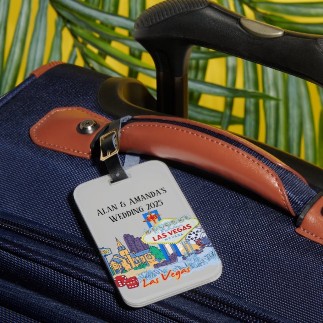 Etiqueta Para Maletas Personalizado en Las Vegas (Anverso In situ 1)