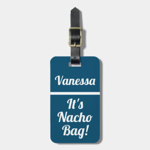 Etiqueta Para Maletas Personalizado es humor gracioso de Nacho Bag