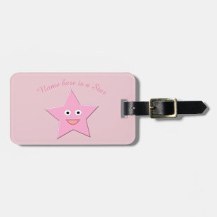 Etiqueta Para Maletas Personalizado Estrella Rosa bonito