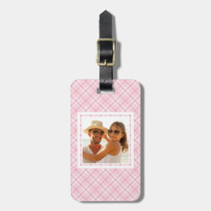 Etiqueta Para Maletas Personalizado foto ligera color rosa