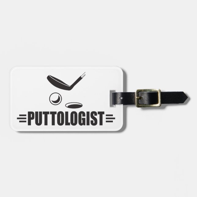 Etiqueta Para Maletas Personalizado Funny Golf (Frente Horizontal)