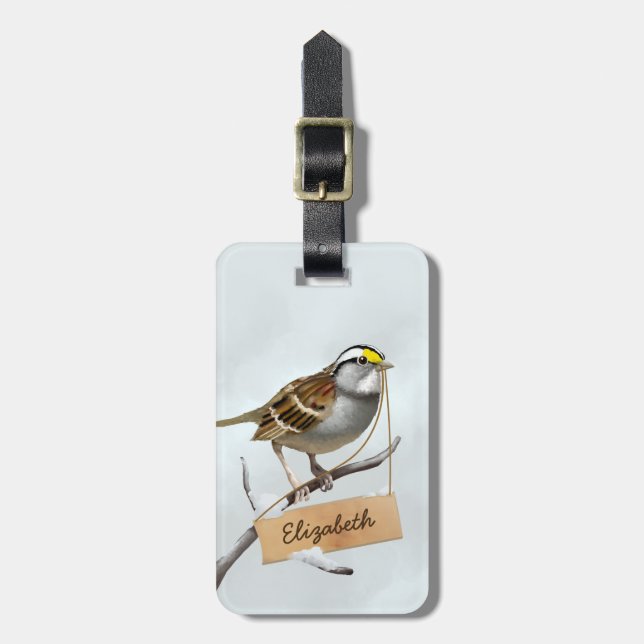 Etiqueta Para Maletas Personalizado Gaviota (Frente Vertical)