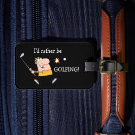 Etiqueta Para Maletas Personalizado Golfer