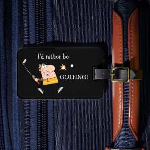 Etiqueta Para Maletas Personalizado Golfer