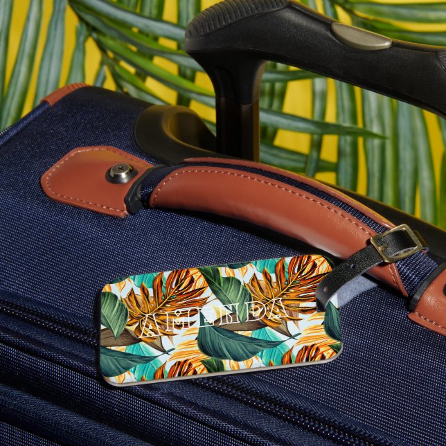 Etiqueta Para Maletas Personalizado hawaiano (Anverso In situ 3)