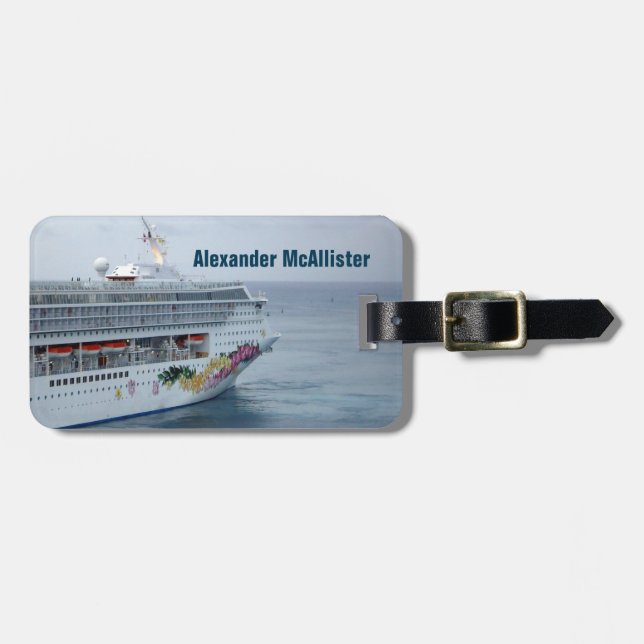 Etiqueta Para Maletas Personalizado hermoso del arco (Frente Horizontal)