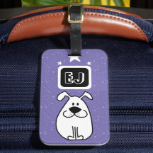 Personalizado Iniciales Tema Perro