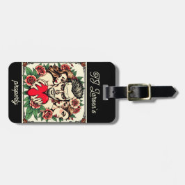 Etiqueta Para Maletas Personalizado inspirada en el arte de Tattoo, romp