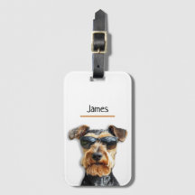 Personalizado "James" de Guay Airedale Terrier