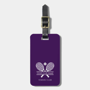 Etiqueta Para Maletas Personalizado Lawn Tennis Country Club Racas Motif