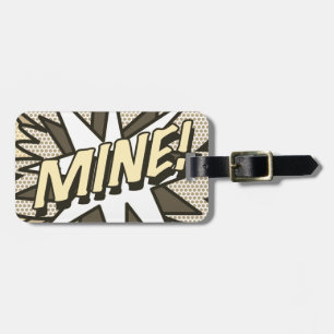 Etiqueta Para Maletas Personalizado libro de historietas pop arte MINE!