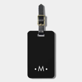 Etiqueta Para Maletas Personalizado Minimalista moderno Monograma Viajer