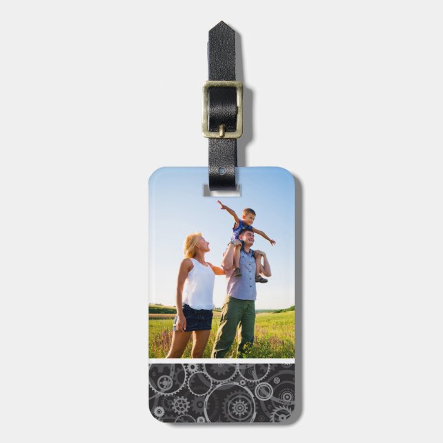 Etiqueta Para Maletas Personalizado Modelo de ruedas de coagulación foto (Frente Vertical)