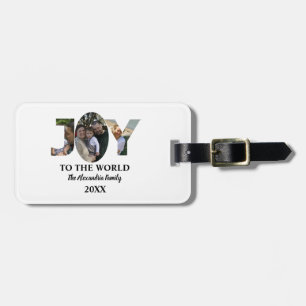Etiqueta Para Maletas Personalizado moderno 3 de alegría de collage de f