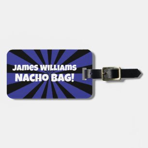 Etiqueta Para Maletas Personalizado Nacho Bag Funny Estrella Azul Retro