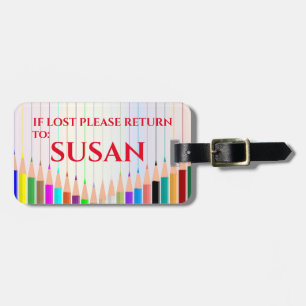 ETIQUETA PARA MALETAS PERSONALIZADO PENCIL COLOR PERSONALIZADO