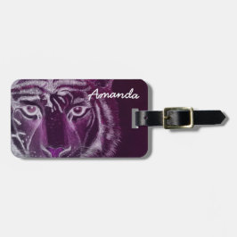 Etiqueta Para Maletas Personalizado por el nombre Tiger Design